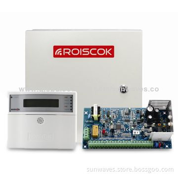 8 to 72-zone Control Panel, All Zones Programmable, LCD Keypad, Suitable for Warehouses